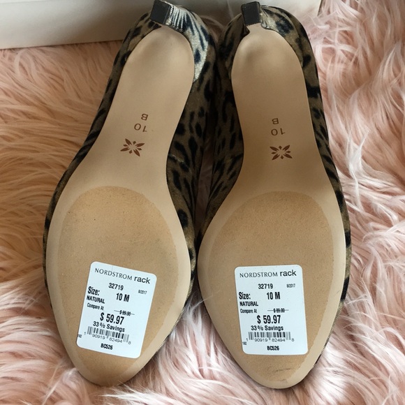 NWB BCBG pony hair leopard print heels 10B - Picture 3 of 6